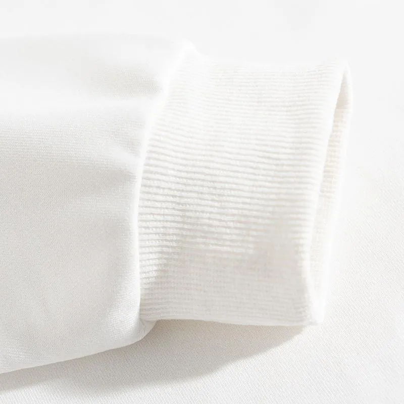 Jolly Christmas O-Neck White Sweater K
