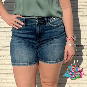 Judy Blue High Waist Mid Thigh Length Shorts