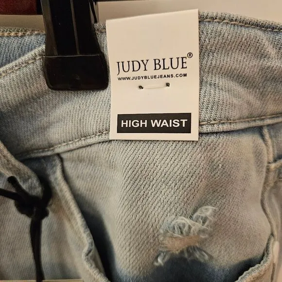 Judy Blue High-Rise Distressed Shorts
