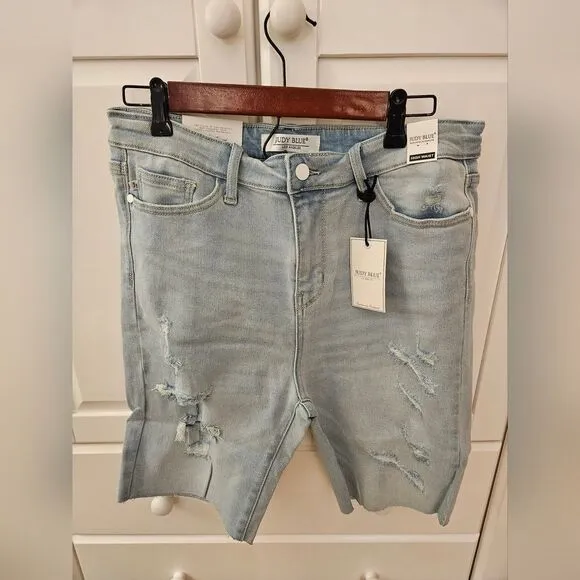 Judy Blue High-Rise Distressed Shorts