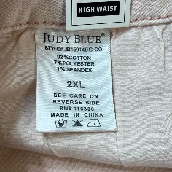 Judy Blue Just Blushy High Waist Denim Shorts