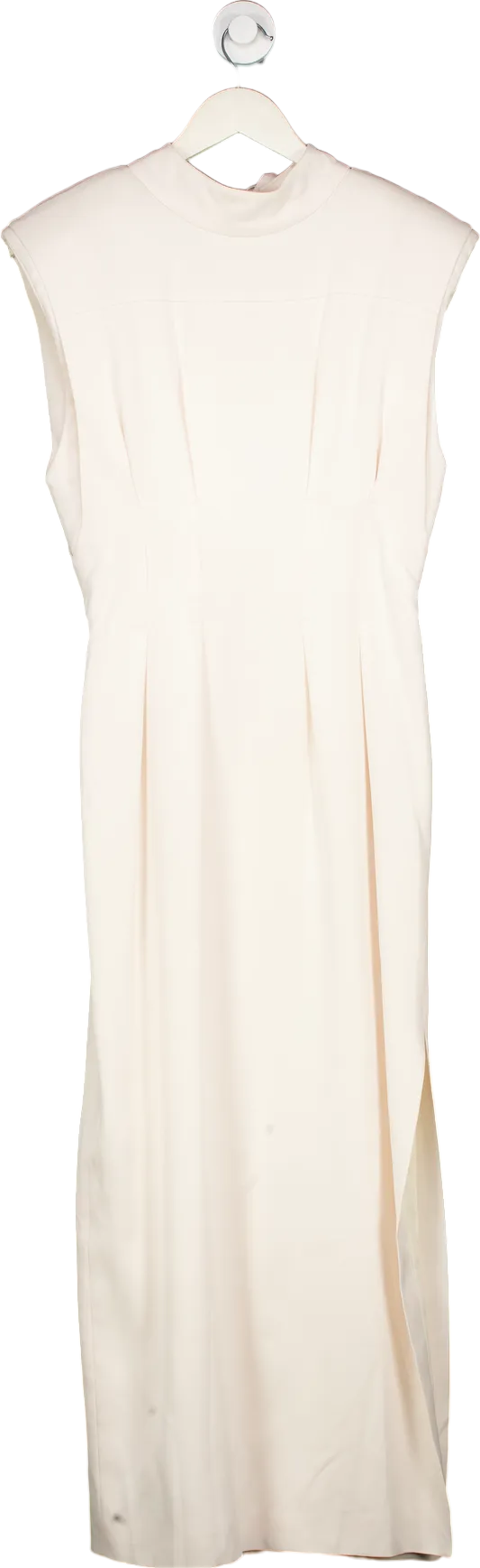 Karen Millen Ivory Sleeveless Bow Detail Shift Dress UK 8