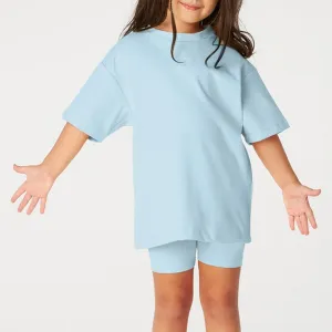 Kids Tales Children's Cycling Shorts Set -  Baby Blue
