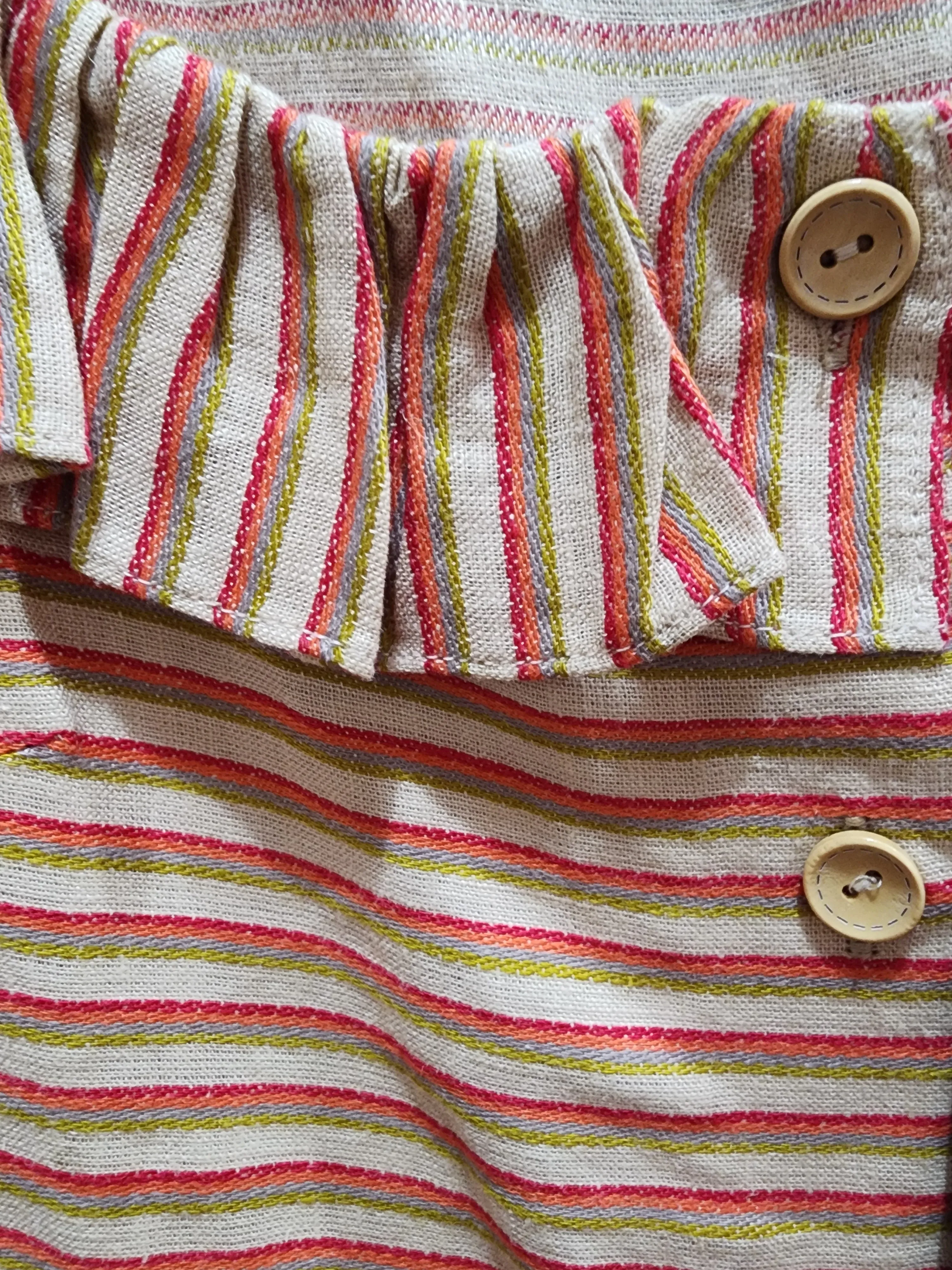 Kindling striped linen top size 12