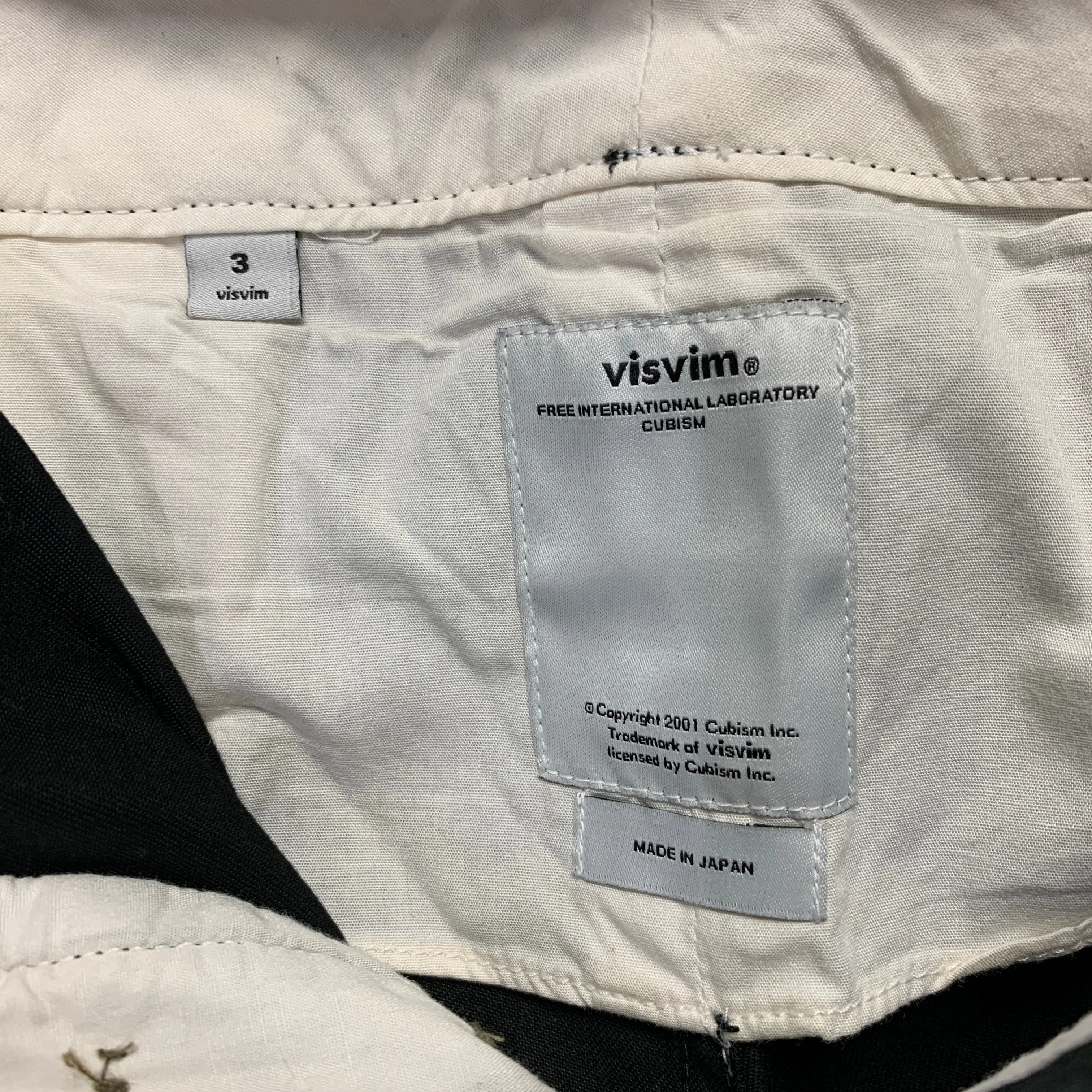[L] Visvim 12AW High Water Chino Pants Black