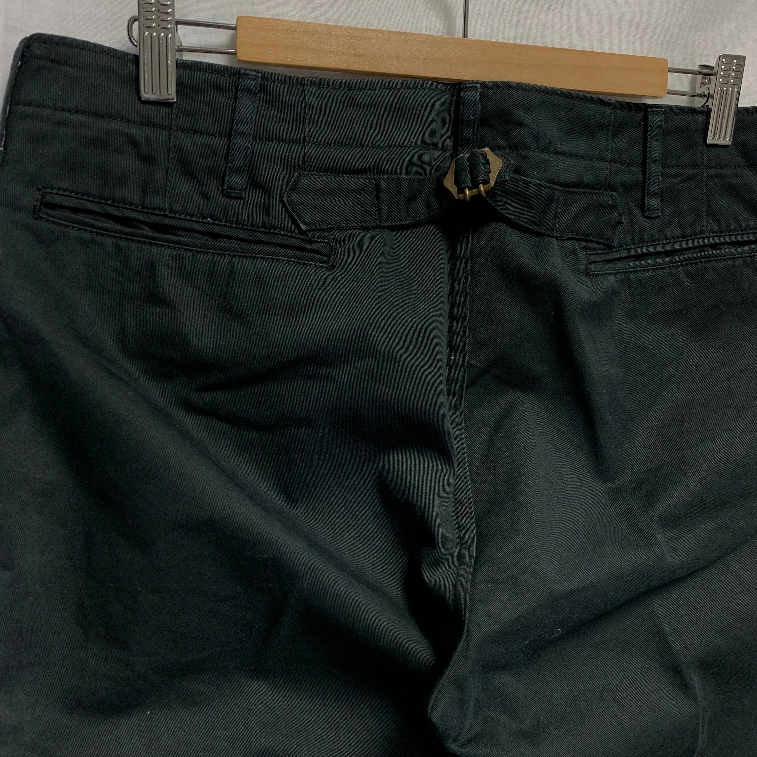 [L] Visvim 12AW High Water Chino Pants Black