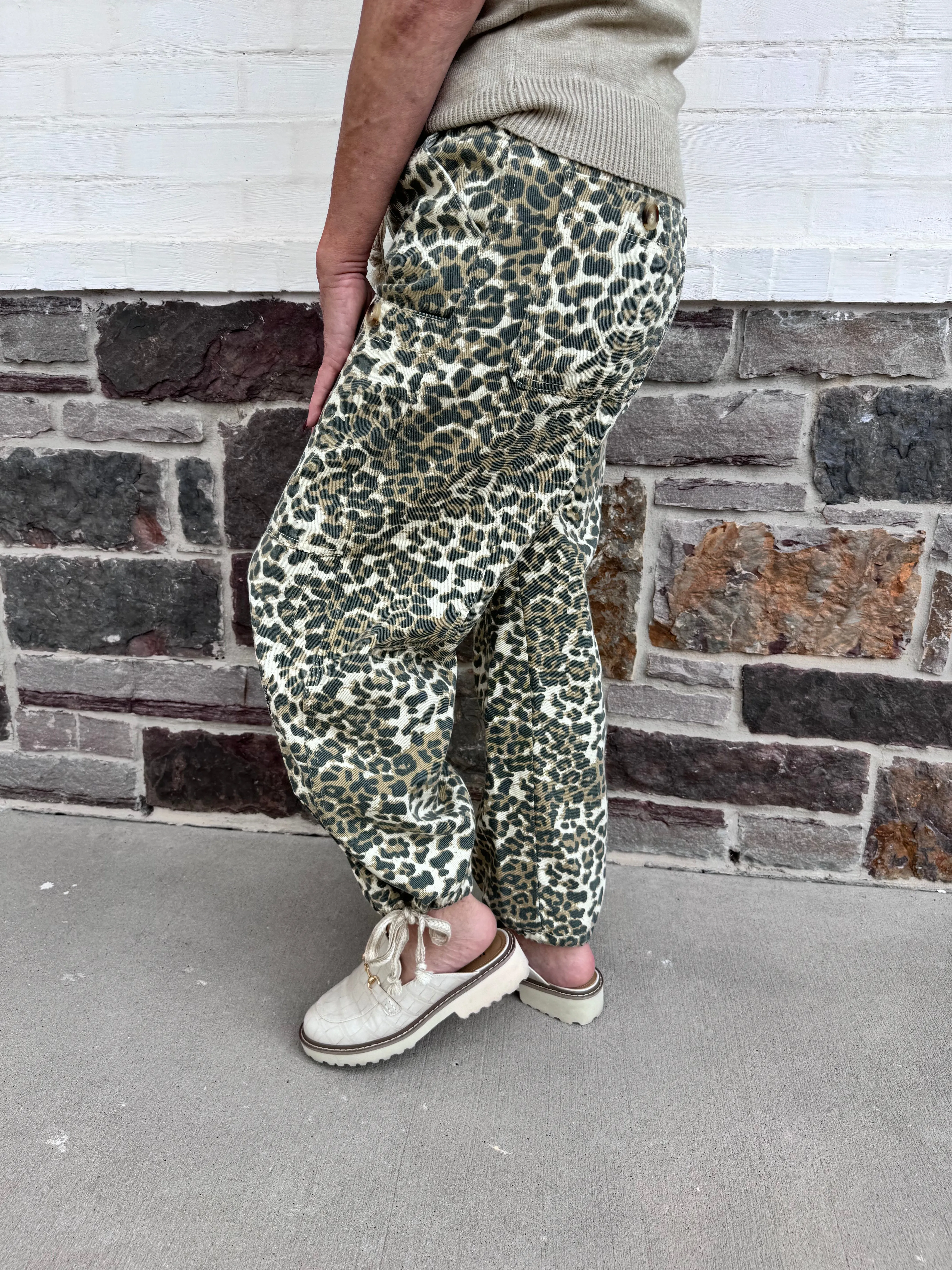Leopard Jogger Pants