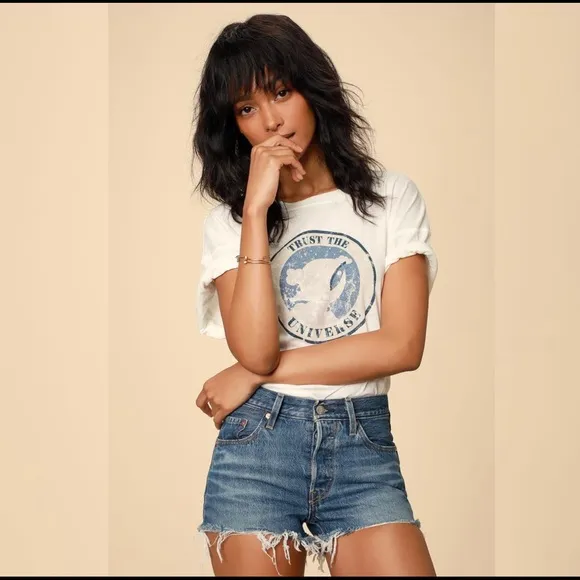 Levi’s 501 Mid-Rise Medium Wash Denim Cutoffs