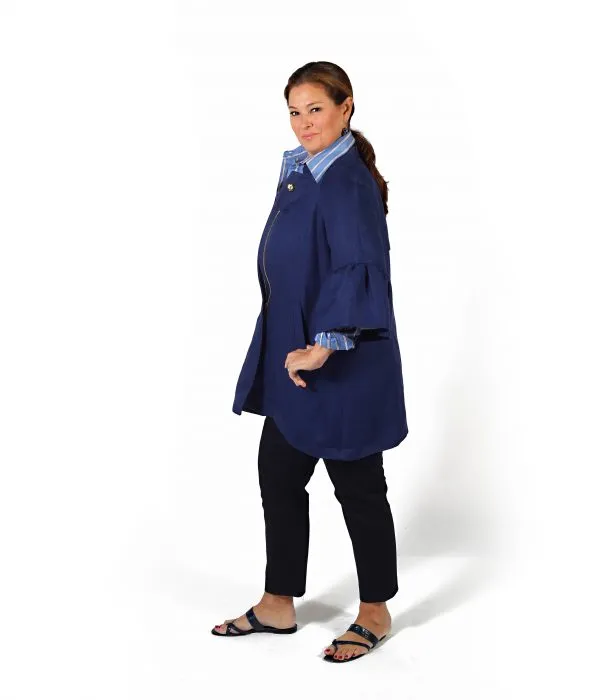 Lilly Jacket in Herringbone Linen