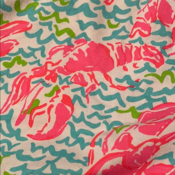 Lilly Pulitzer Chrissy short lobstah roll print