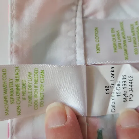 Lilly Pulitzer SZ12 Buttercup Shorts Lovebirds Pockets Pink/ Teal