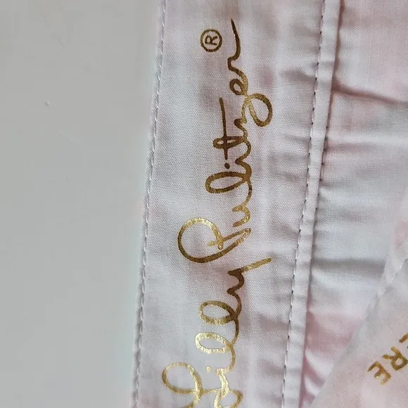 Lilly Pulitzer SZ12 Buttercup Shorts Lovebirds Pockets Pink/ Teal