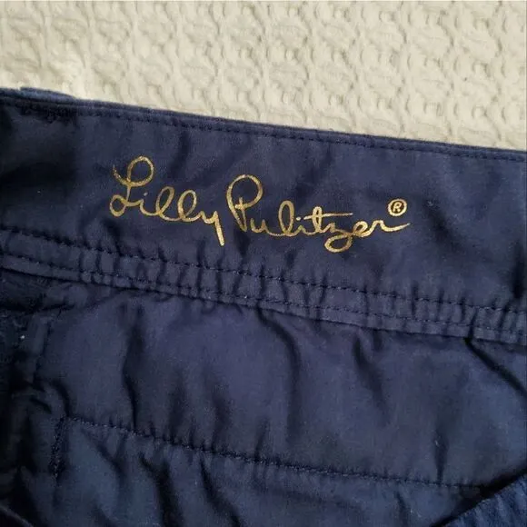 Lilly Pulitzer Women's Callahan Shorts- True Navy Size 2