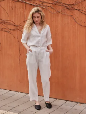 Linen chino pants