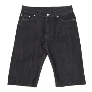 Louis Vuitton Black Denim Shorts Size 30