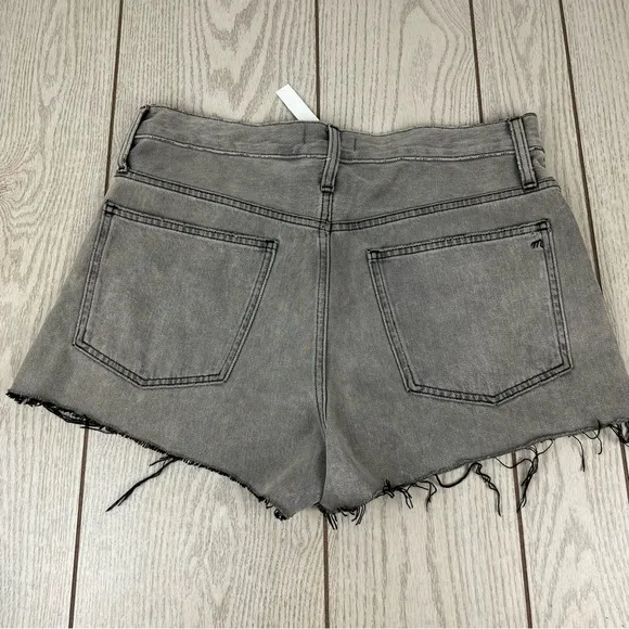 Madewell Relaxed Raw Hem Denim Shorts 30 Noll Wash (Grey/Faded Black) $72