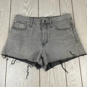 Madewell Relaxed Raw Hem Denim Shorts 30 Noll Wash (Grey/Faded Black) $72