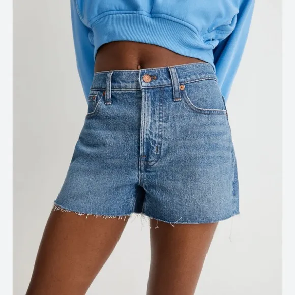 MADEWELL The Perfect Jean Shorts hi rise stretch denim sz28