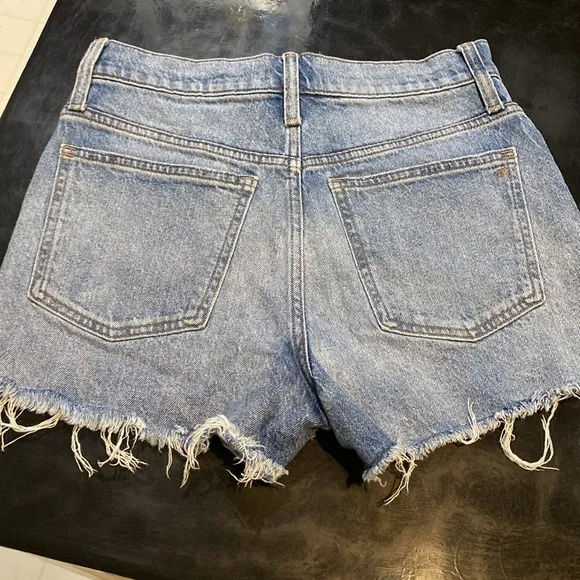 MADEWELL The Perfect Jean Shorts hi rise stretch denim sz28