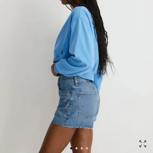 MADEWELL The Perfect Jean Shorts hi rise stretch denim sz28