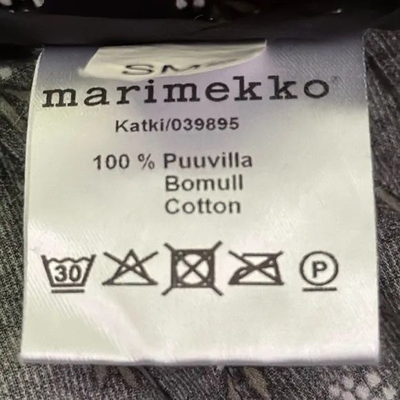 Marimekko Katki Designer Floral Print Shorts / 039895 100% Cotton Sz 38 SMS