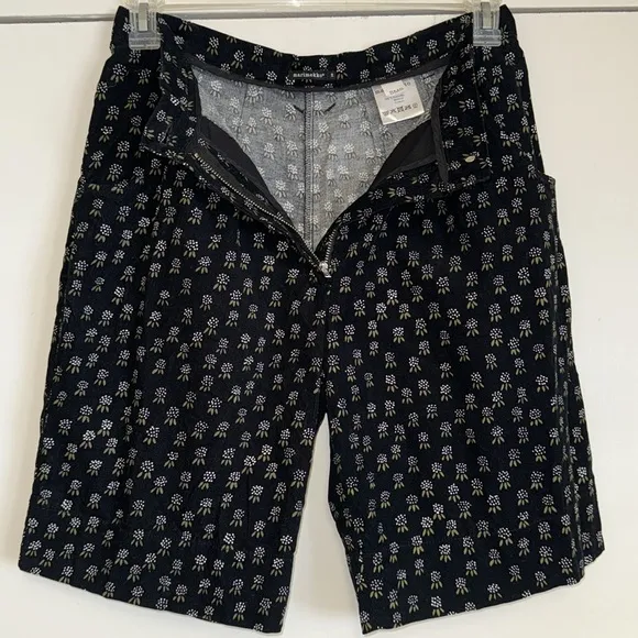Marimekko Katki Designer Floral Print Shorts / 039895 100% Cotton Sz 38 SMS