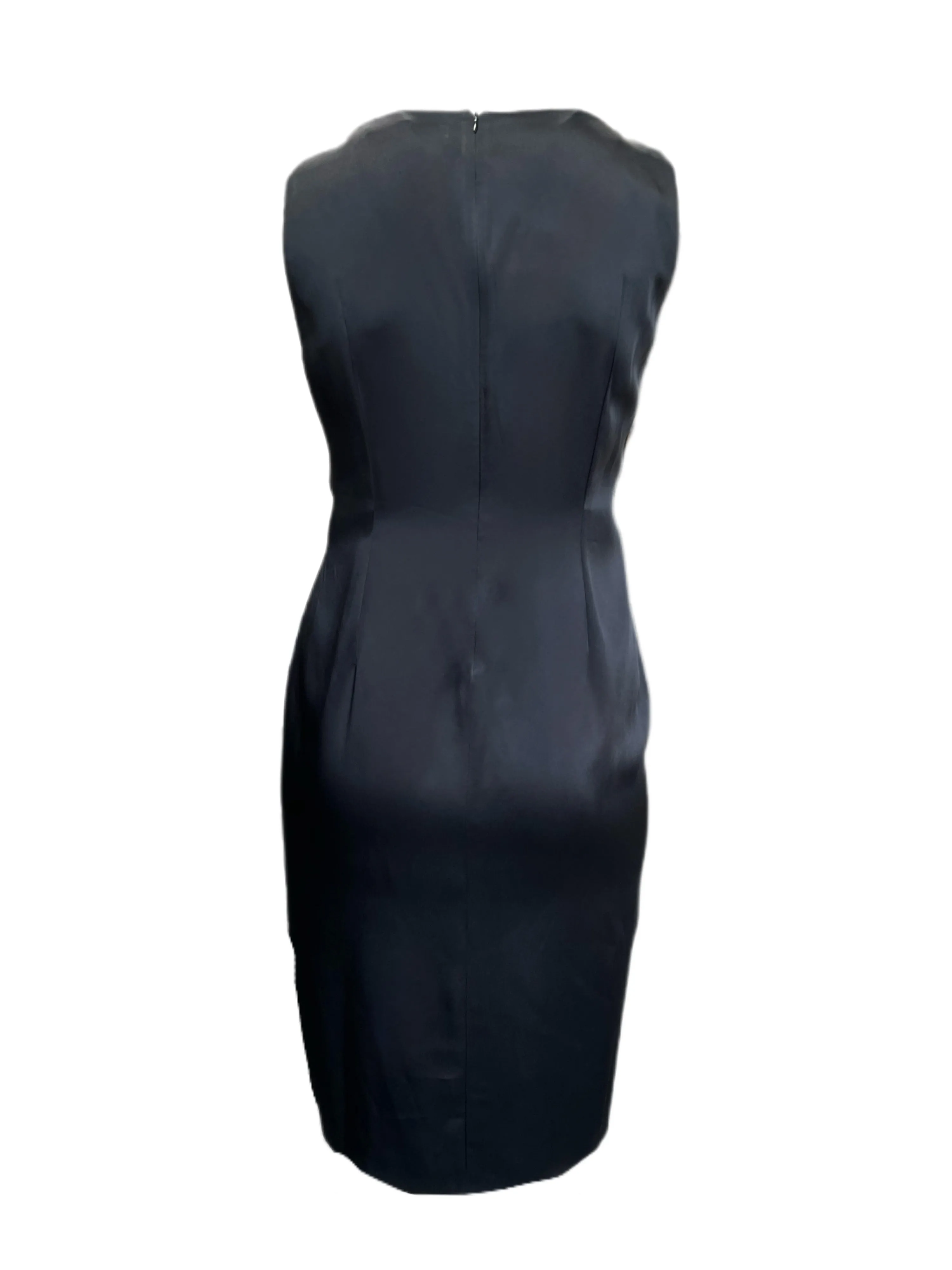 Marina Rinaldi Women's Black Desideri Zipper Closure Shift Dress Size 12W/21 NWT