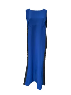 Marina Rinaldi Women's Blue Diapason Zipper Closure Shift Dress NWT