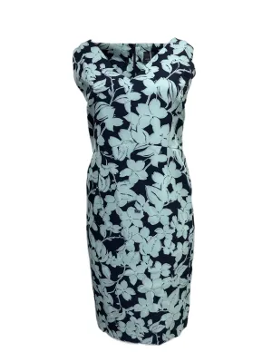 Marina Rinaldi Women's Green Devon Floral Printed Shift Dress Size 22W/31 NWT