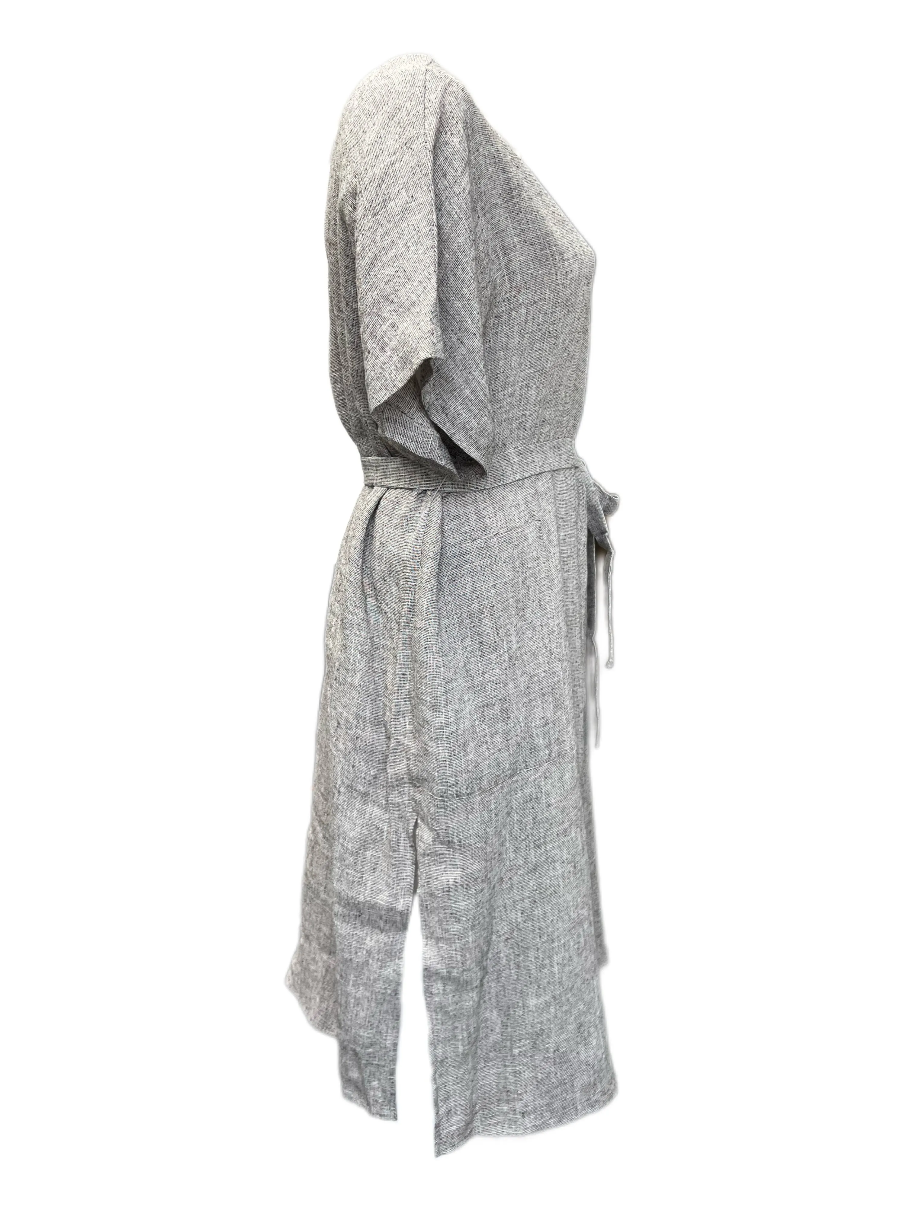 Marina Rinaldi Women's Grey Diaro Button Down Shift Dress Size 22W/31