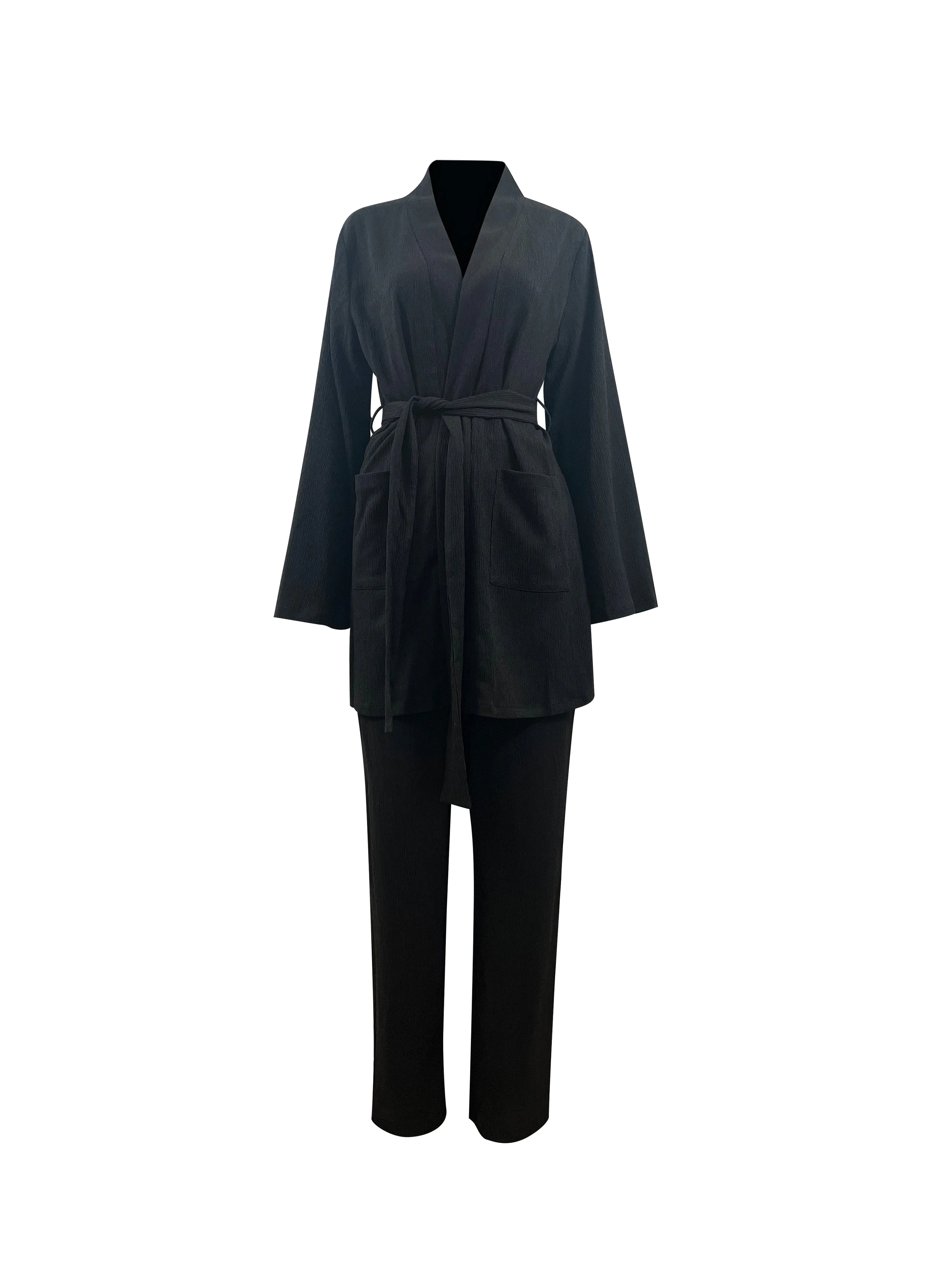 Marwa Two Piece Matching Set - Black