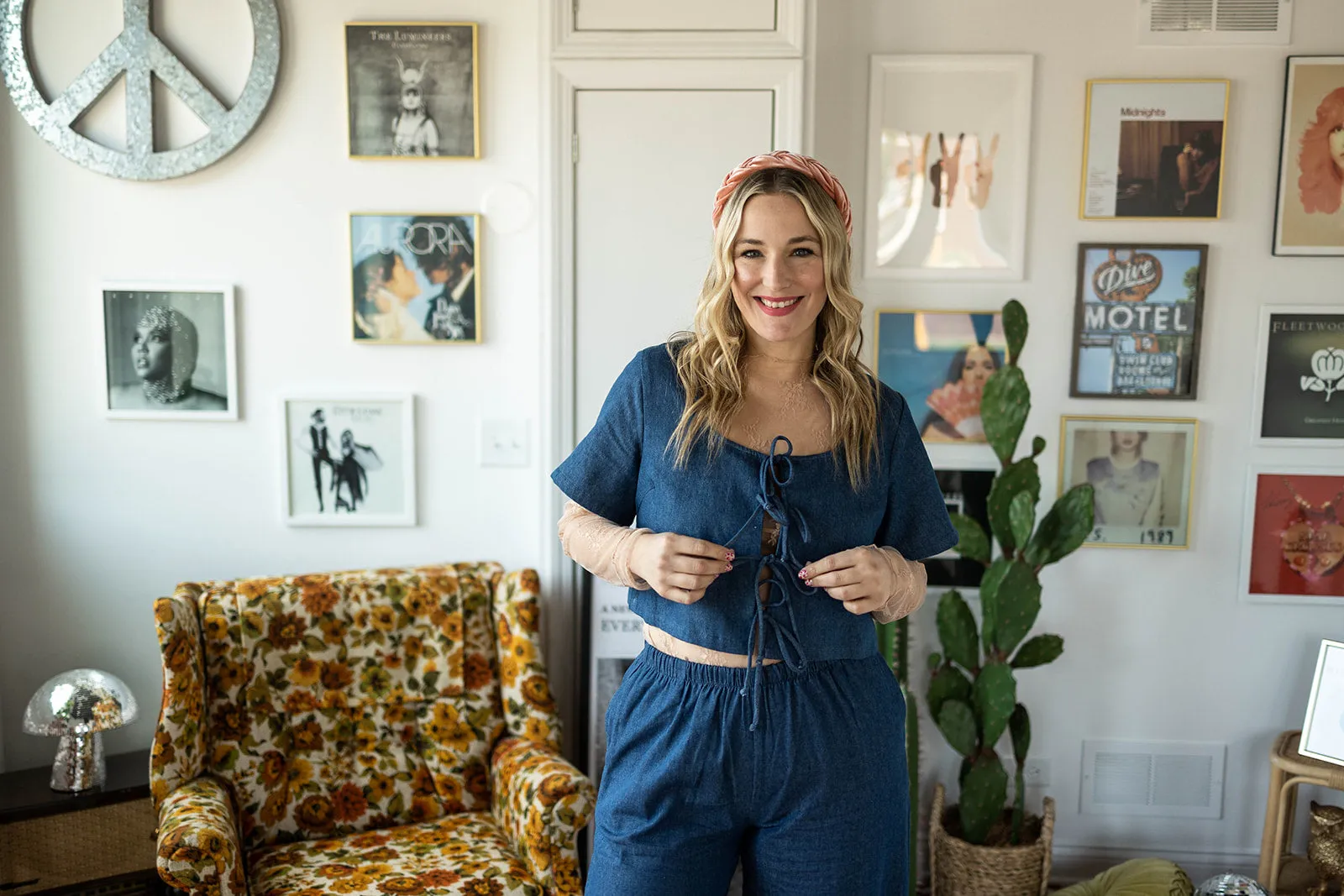 maura short sleeve in denim