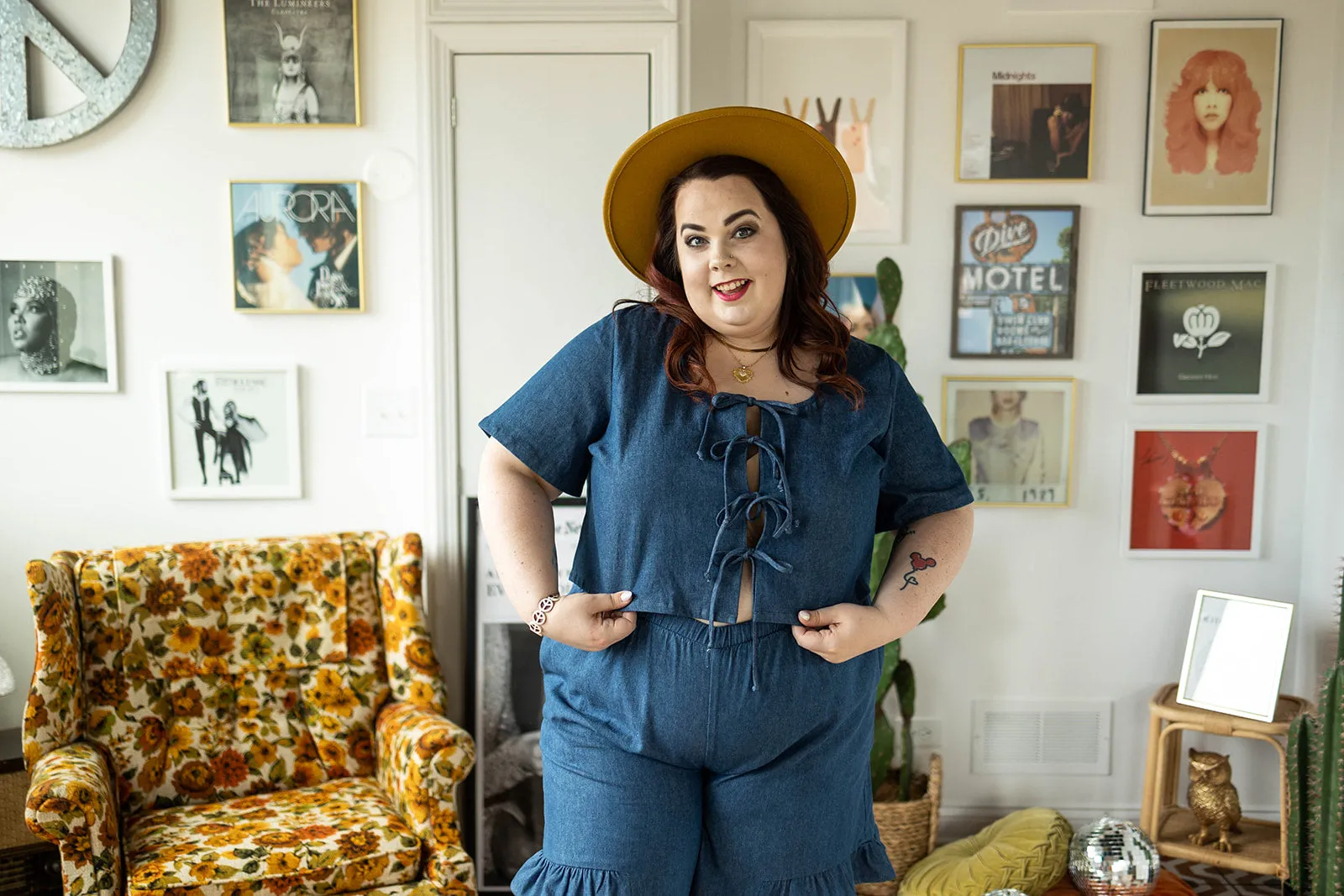 maura short sleeve in denim