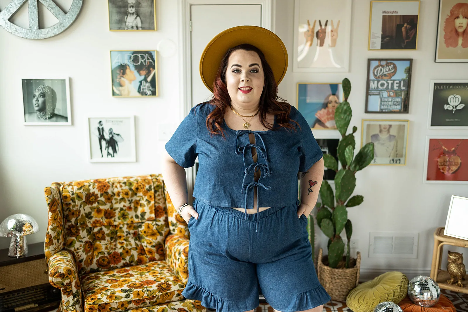 maura short sleeve in denim
