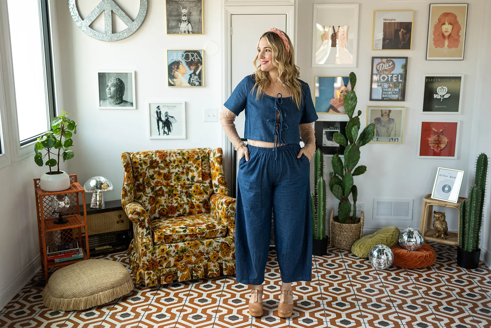 maura short sleeve in denim