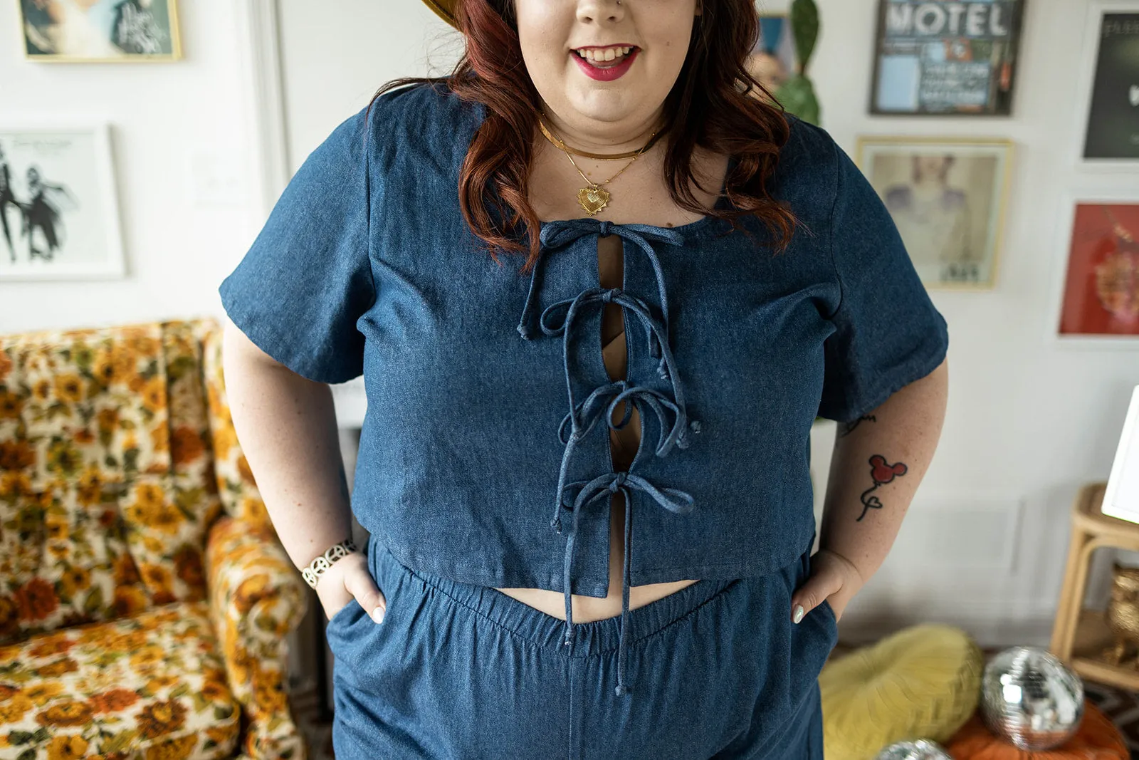 maura short sleeve in denim
