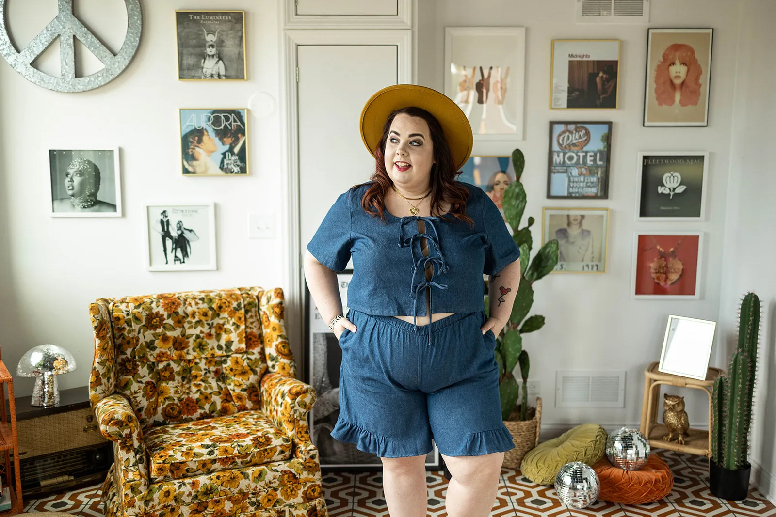 maura short sleeve in denim