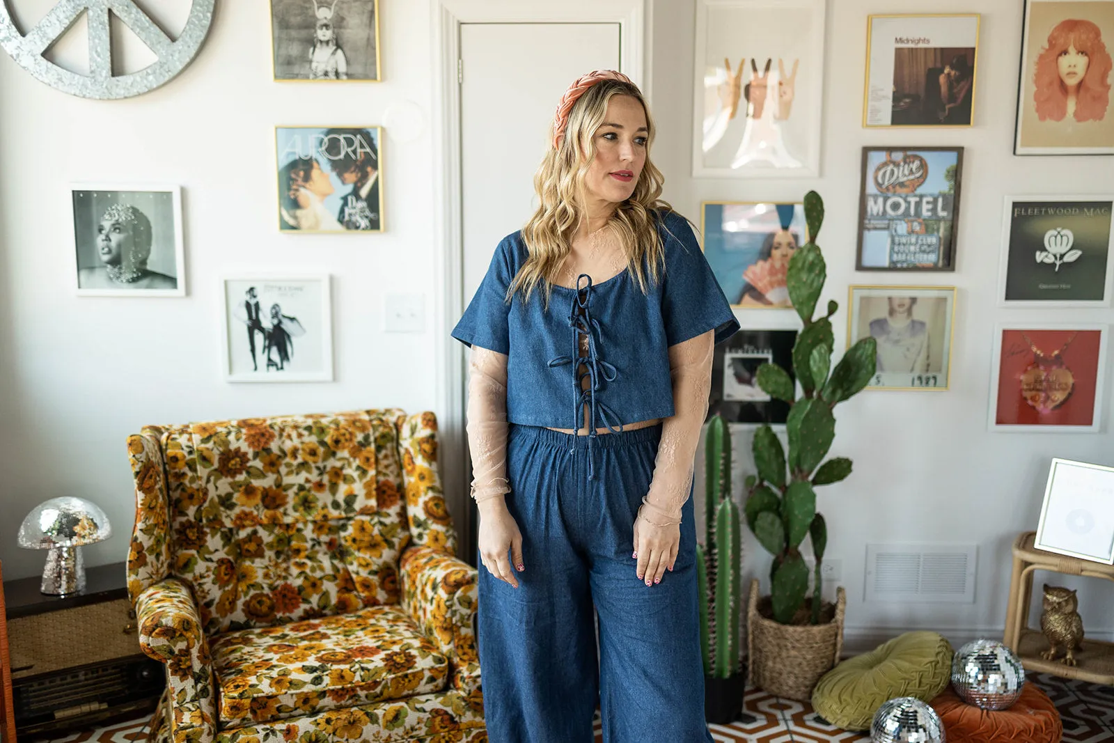 maura short sleeve in denim