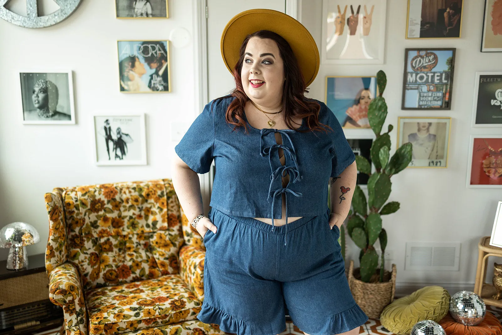 maura short sleeve in denim