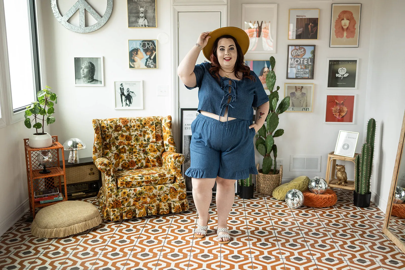 maura short sleeve in denim