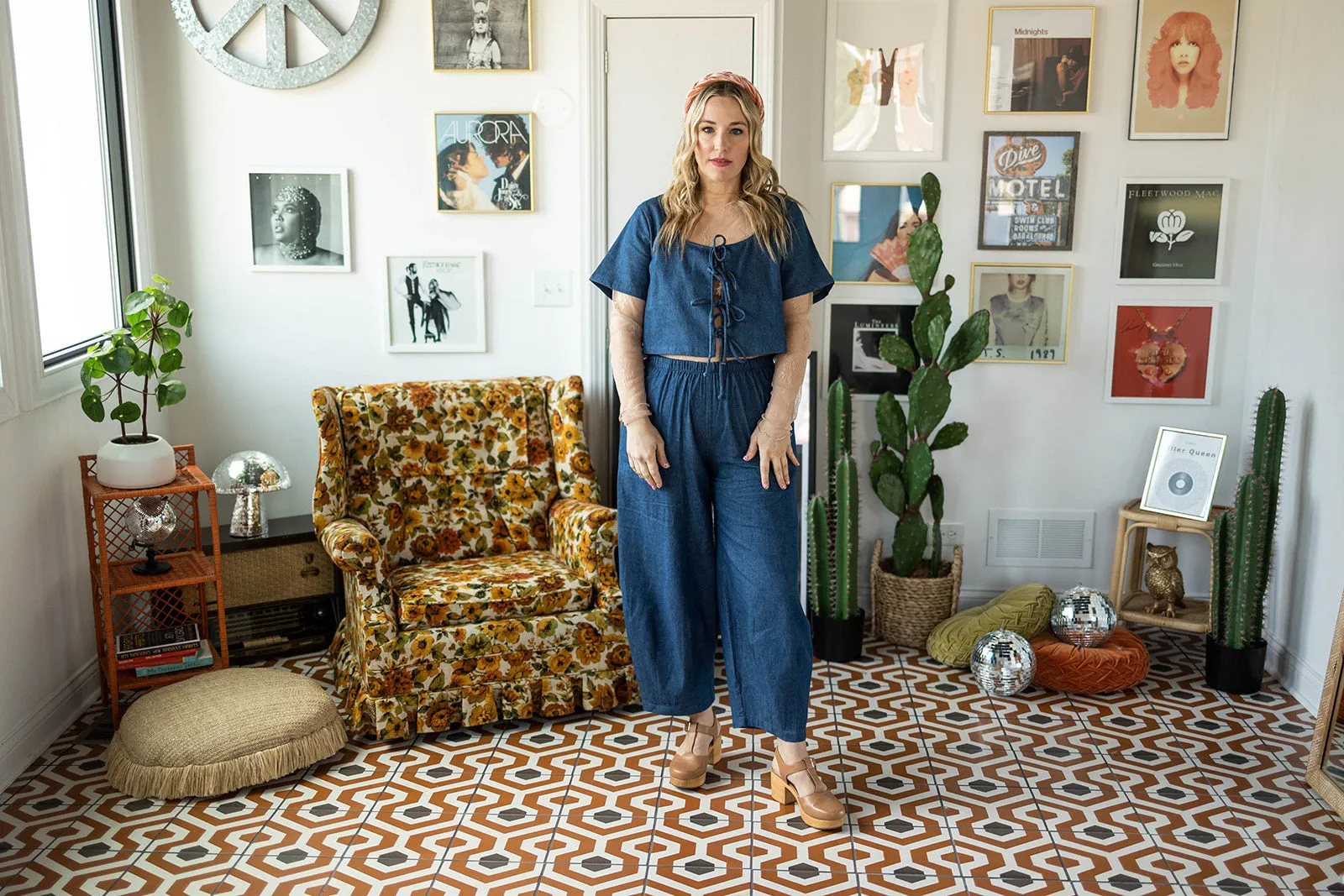 maura short sleeve in denim