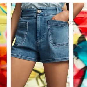MAUVE ANTHROPOLOGIE women’s COLETTE denim edition shorts 31 like new!