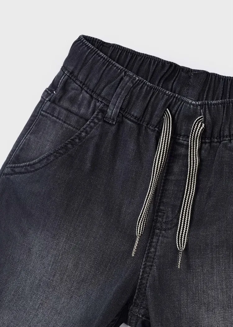 Mayoral Denim Shorts in Grey: Size 3 to 9 Years