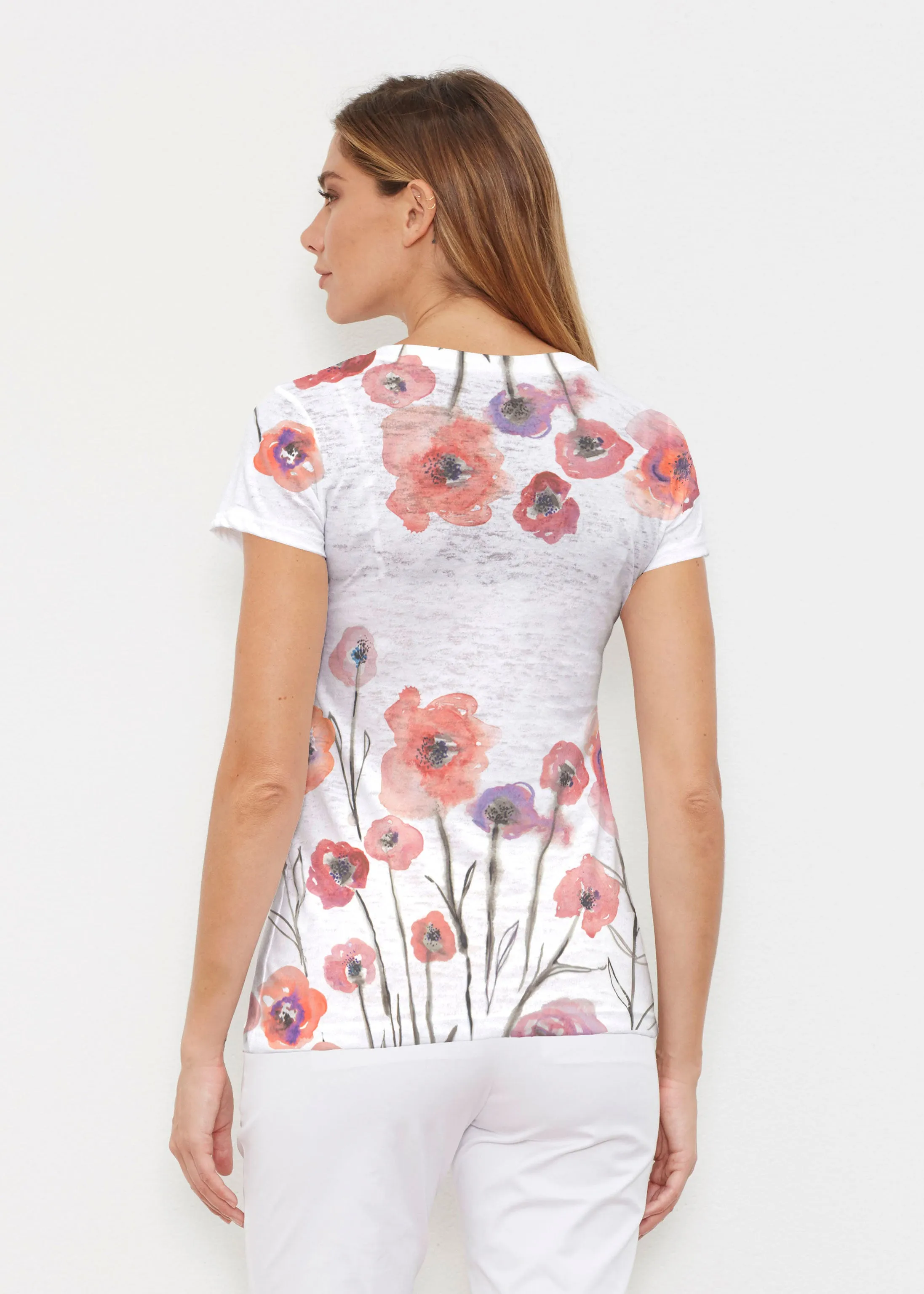 Meadow (7848) ~ Signature Cap Sleeve V-Neck Shirt