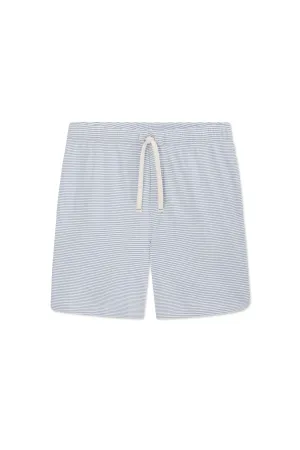 Men's Pima Sleep Shorts in Anchor Blue Bar Stripe