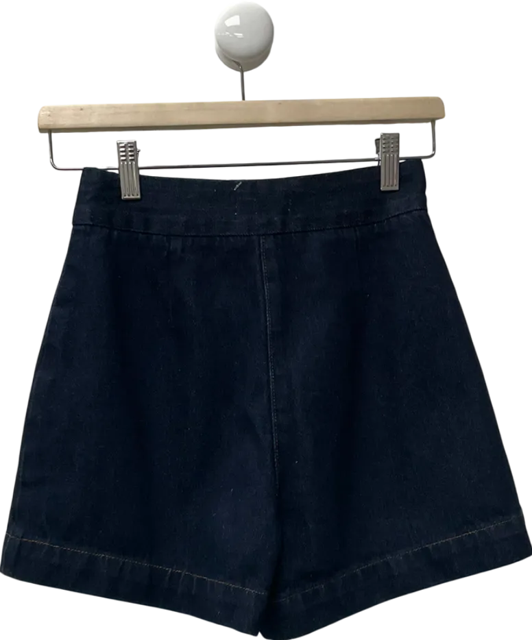 Meshki Blue Abel Denim Shorts UK XS
