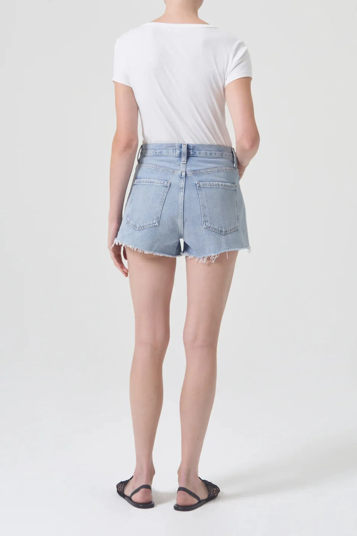 Mila Vintage High Rise Short in Hazard