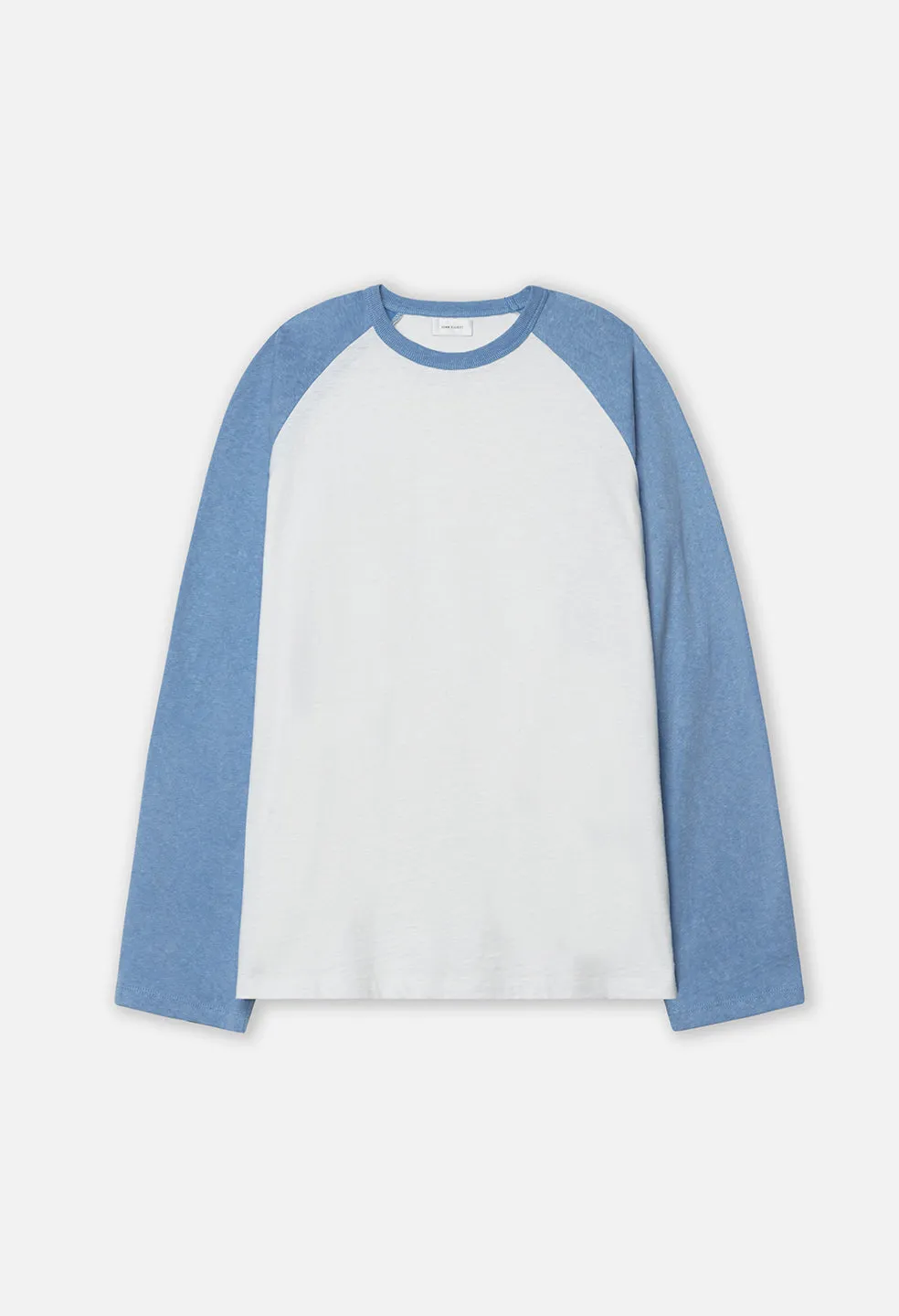 Mineral Wash Baseball Tee / White x Capri