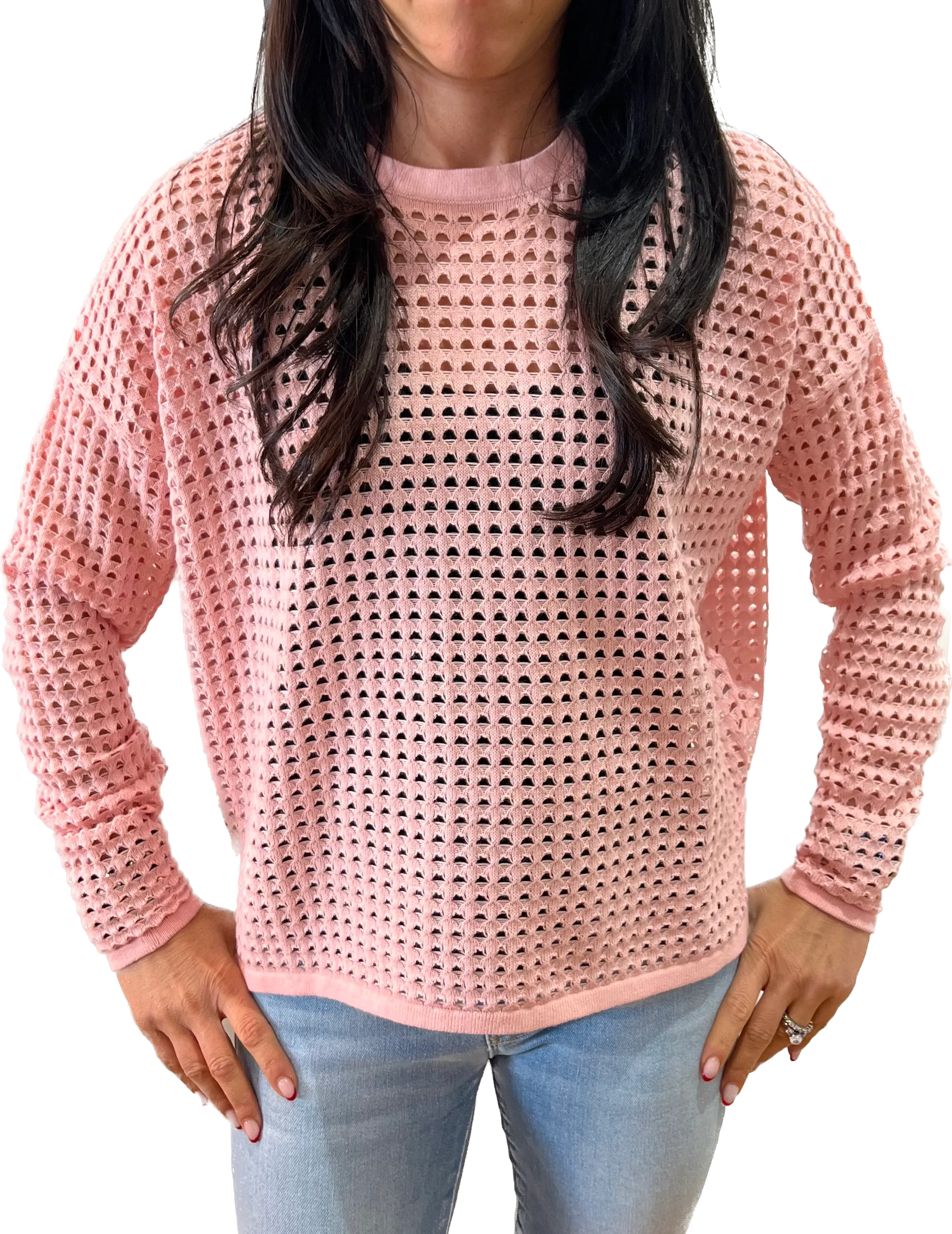 Minnie Rose Open Stitch Pullover