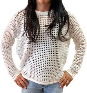 Minnie Rose Open Stitch Pullover